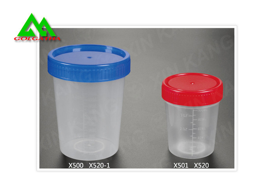 China Medical Plastic Specimen Jars With Lids , Sterile Urine Specimen Cups For Collection supplier