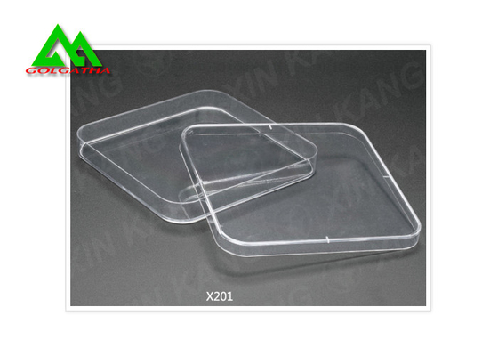 China Sterile Square / Round Disposable Petri Dish With Lid Plastic Medical Grade supplier