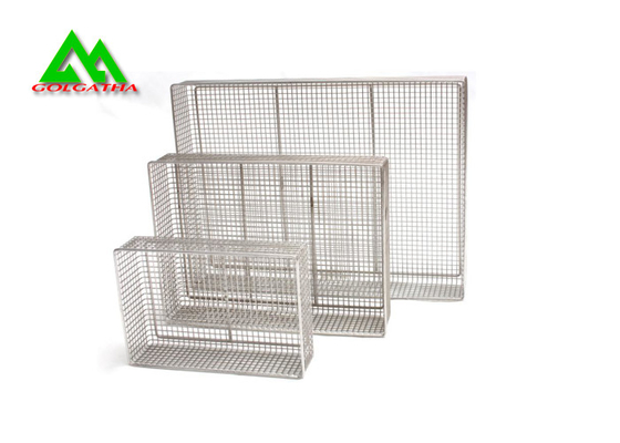China Metal Cleaning Basket Hospital Ward Equipment For Autoclave Medical Hygiene supplier