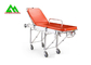 Stretcher Hospital Bed With Wheels Emergency Room Equipment Stainless Steel supplier