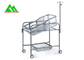 Stainless Steel Infant Hospital Bed , Ward Room Hospital Nursery Cribs Trolley supplier